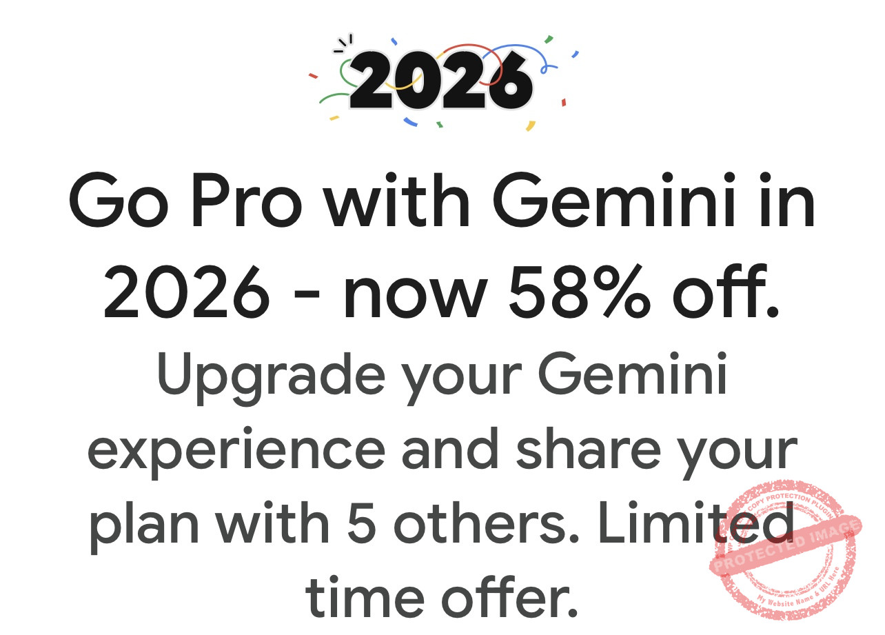 Google AI Pro 58% Off Campaign - 2026 New Year Special