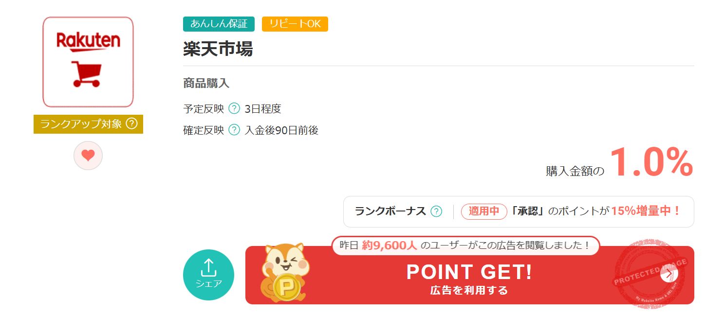 Moppy楽天市場1%還元