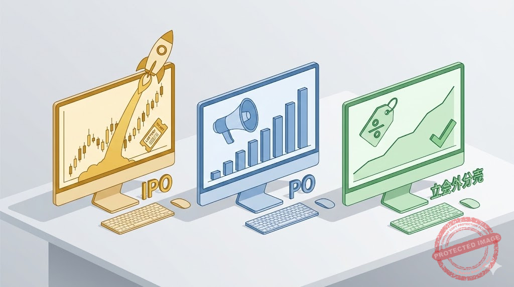 IPO、PO与立会外分売的区别对比