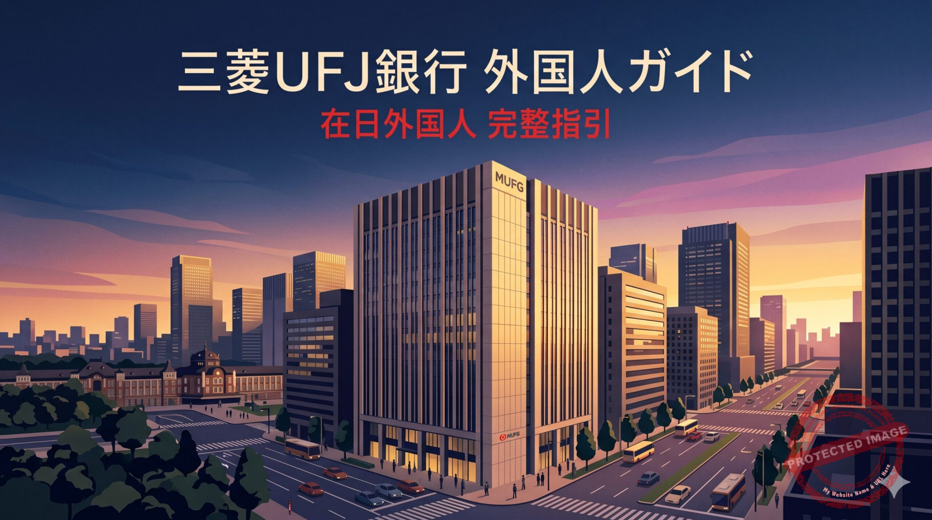 三菱UFJ銀行 外国人ガイド 主视觉
