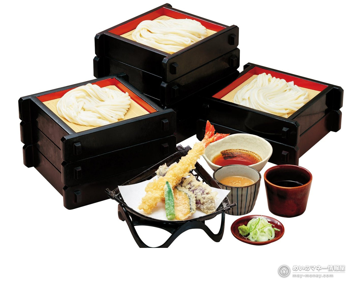 味の民芸 手工乌冬吃到饱|9月27・28日两天限定,2,070日元附大虾天妇罗 2 手工乌冬搭配天妇罗与葱花、萝卜泥等佐料的套餐