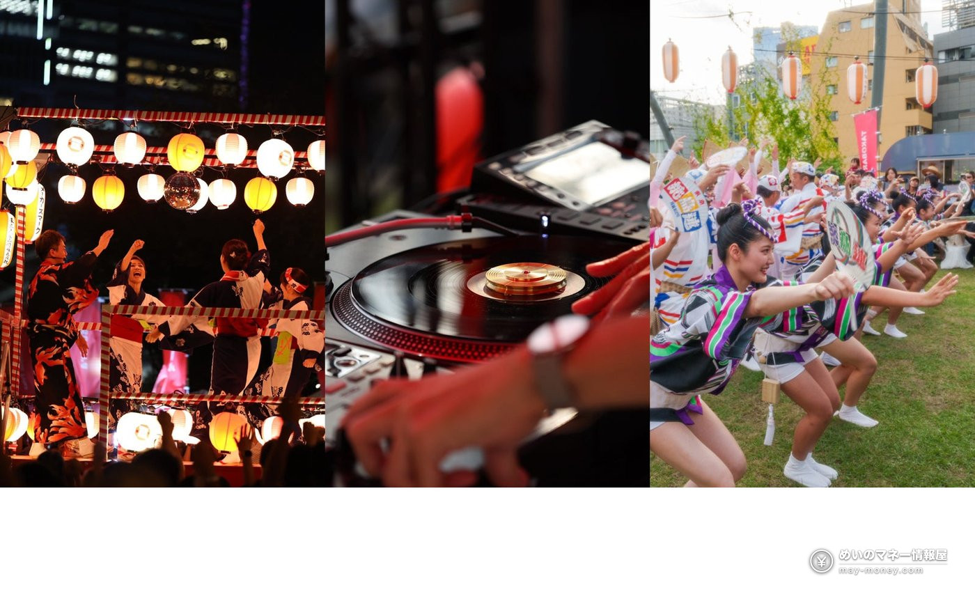 涩谷宫下公园盆踊り免费入场|SHIBUYA MIYASHITA PARK BON DANCE 9月26・27日全攻略 3 盆踊り舞台、DJ打碟台、阿波踊り表演的三格照片