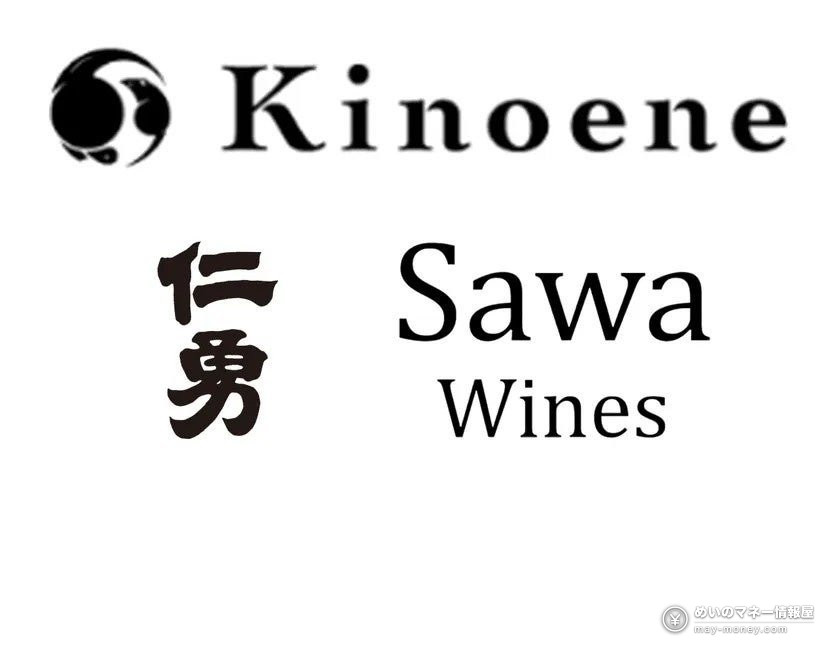 参加するKinoene、仁勇、Sawa Winesのロゴ