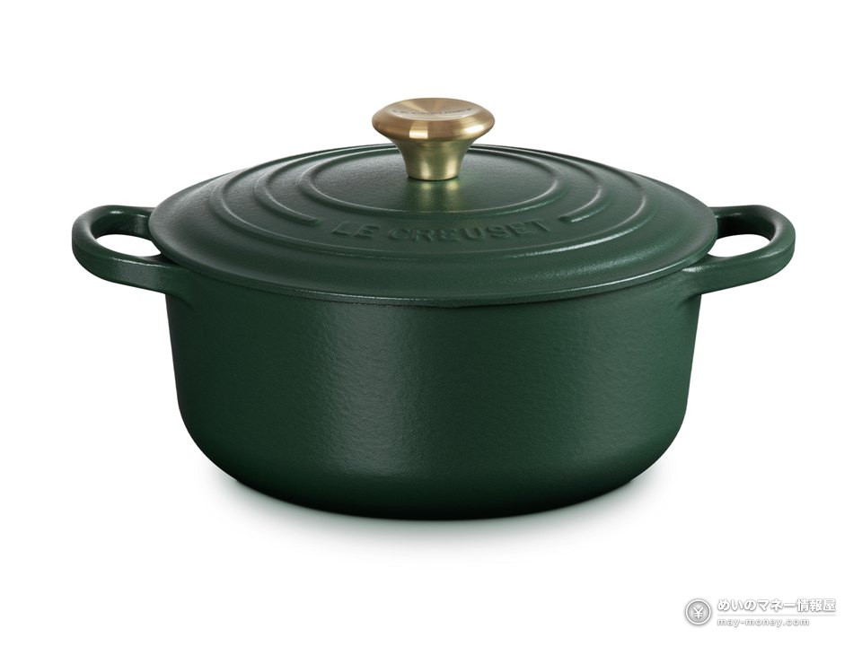 Le Creuset(酷彩)日本亚马逊限时特卖攻略|平底锅・餐具降价、铸铁锅积分多(10/22截止) 2 Le Creuset シグニチャー ココット・ロンド(浅金色锅盖钮)
